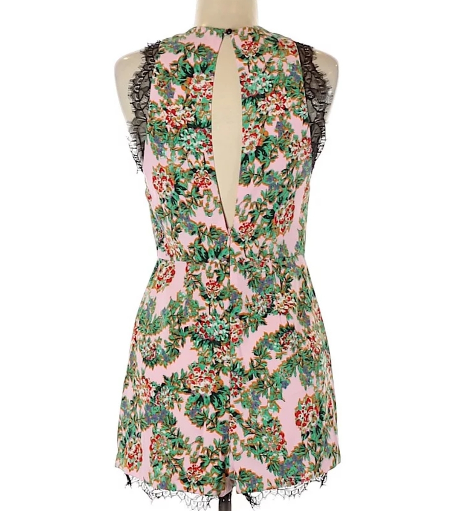 Topshop Pink Flower Garden Romper - Picture 2 of 5